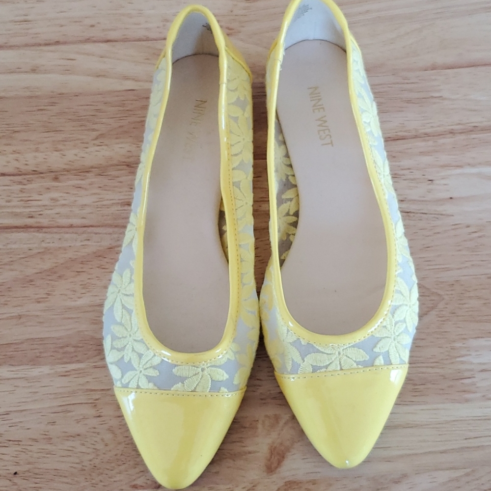 Nine West Yellow Flats